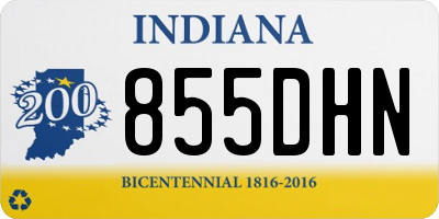 IN license plate 855DHN