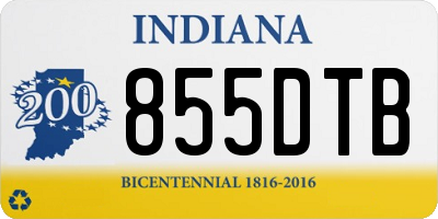 IN license plate 855DTB