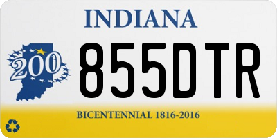 IN license plate 855DTR