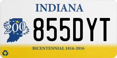 IN license plate 855DYT