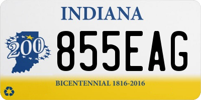 IN license plate 855EAG