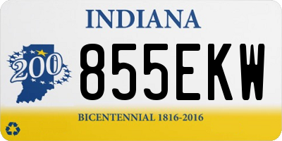 IN license plate 855EKW