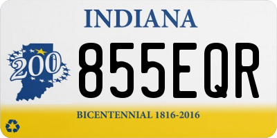 IN license plate 855EQR
