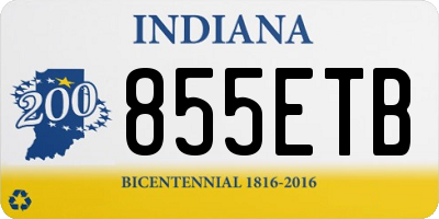 IN license plate 855ETB