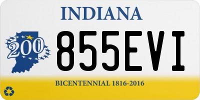 IN license plate 855EVI