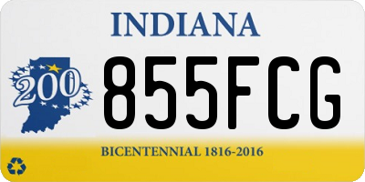 IN license plate 855FCG