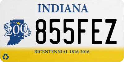 IN license plate 855FEZ
