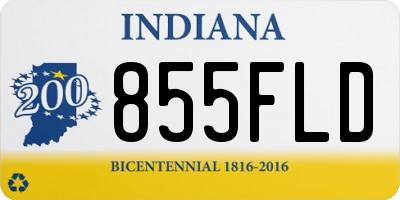 IN license plate 855FLD