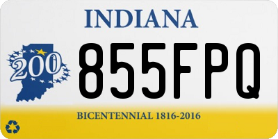 IN license plate 855FPQ