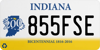 IN license plate 855FSE