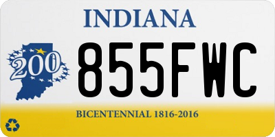 IN license plate 855FWC