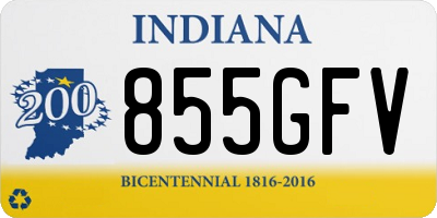IN license plate 855GFV