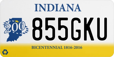 IN license plate 855GKU