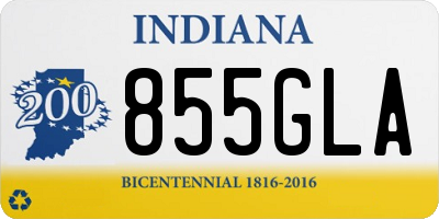 IN license plate 855GLA