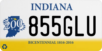 IN license plate 855GLU
