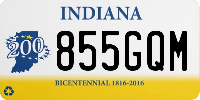 IN license plate 855GQM
