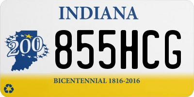 IN license plate 855HCG