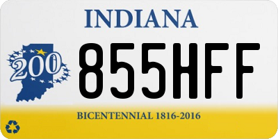 IN license plate 855HFF