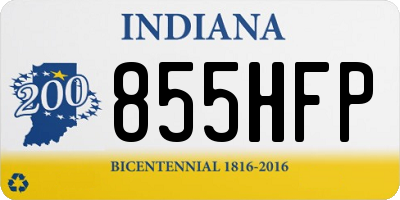 IN license plate 855HFP