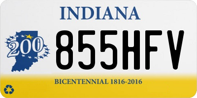 IN license plate 855HFV