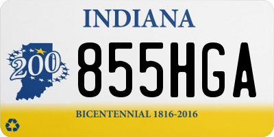 IN license plate 855HGA