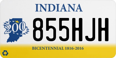 IN license plate 855HJH
