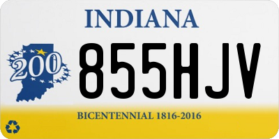 IN license plate 855HJV