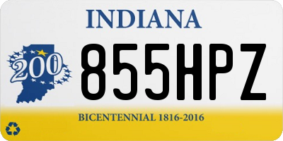 IN license plate 855HPZ