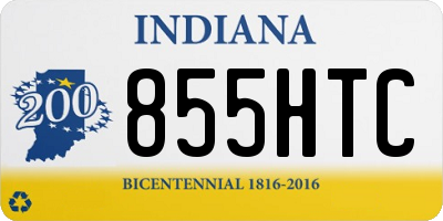 IN license plate 855HTC