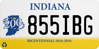 IN license plate 855IBG