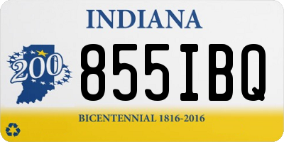 IN license plate 855IBQ