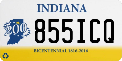 IN license plate 855ICQ