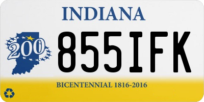 IN license plate 855IFK