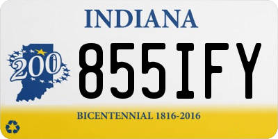IN license plate 855IFY