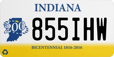 IN license plate 855IHW