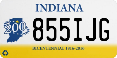 IN license plate 855IJG