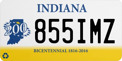 IN license plate 855IMZ