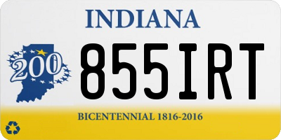 IN license plate 855IRT