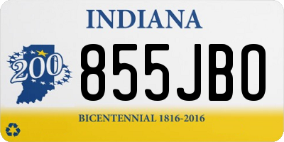 IN license plate 855JBO