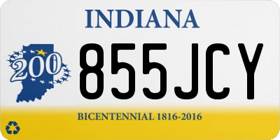IN license plate 855JCY