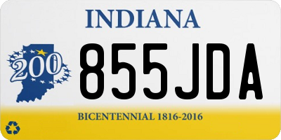 IN license plate 855JDA