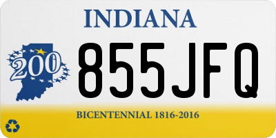 IN license plate 855JFQ