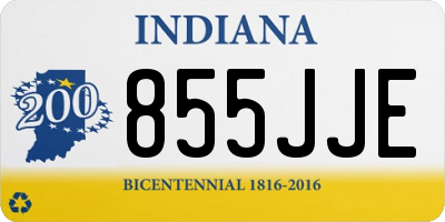 IN license plate 855JJE