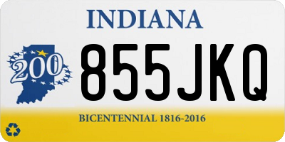 IN license plate 855JKQ
