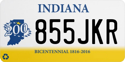 IN license plate 855JKR
