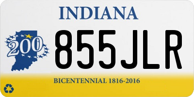 IN license plate 855JLR
