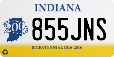 IN license plate 855JNS