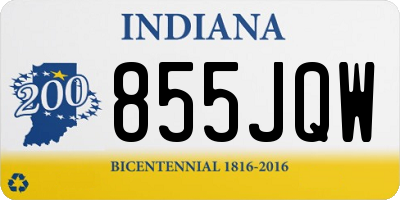 IN license plate 855JQW