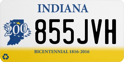IN license plate 855JVH