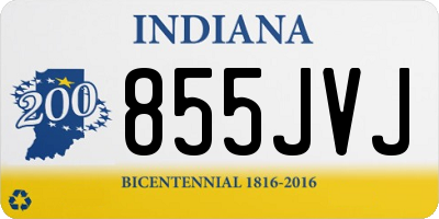 IN license plate 855JVJ